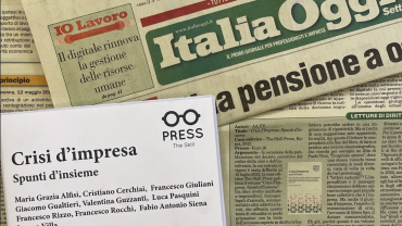 “Crisi d’Impresa. Spunti d’insieme”, la recensione di Italia Oggi
