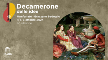 4-5-6 ottobre, IV edizione del «Decamerone delle Idee»