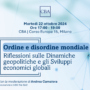 Dinamiche geopolitiche e sviluppi economici globali: l’evento con Camaiora, Massolo e Sadun